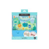 3-in-1 Roll Up Bib Blue Outdoor Theme 