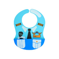 Wide Coverage Creative Toddler Bibs Little Pilot Lucas