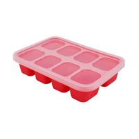 Food Cube Tray (1 o.z. x 8) Red