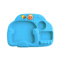 Creative Plate Suction Blue