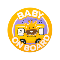 Silicone Baby on Board Signs Lola Giraffe