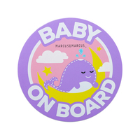 Silicone Baby on Board Signs Willo Whale