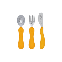 Easy Grip 3Pce Cutlery Sets Yellow Lola Giraffe
