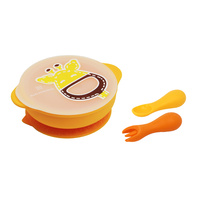 Toddler First Self Feeding Set Yellow Giraffe