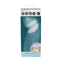 Silicone Angled Feeding Bottles 240ml Mint