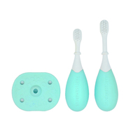 3-Stage Palm Grasp Toothbrush Set Blue