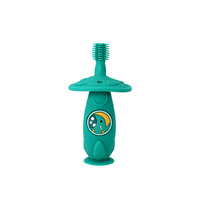 Self Training 360 Silicone Toothbrush Ollie Elephant Green