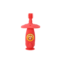 Self Training 360 Silicone Toothbrush Marcus Lion Red