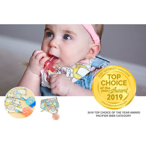 Organic Bandana Bib & Pacifier Gift Boxed