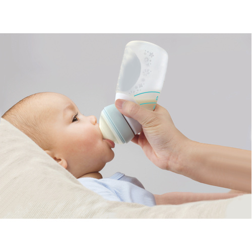 Silicone Angled Feeding Bottles 240ml