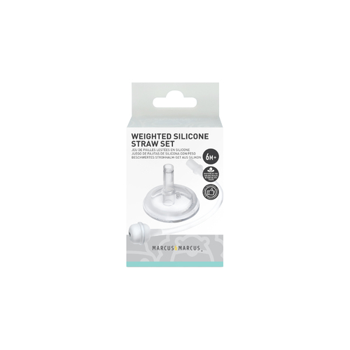 Weighted Silicone Straw Set