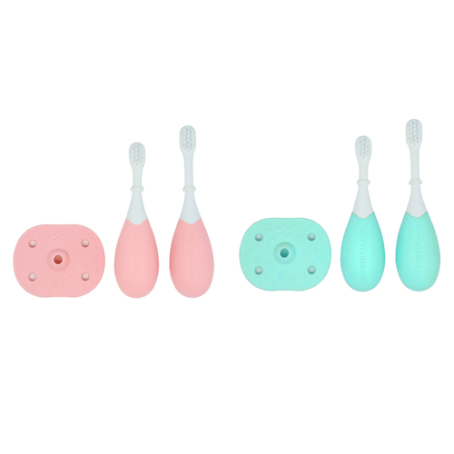 12M+ Palm Grasp 3 Stage Toothbrush Set