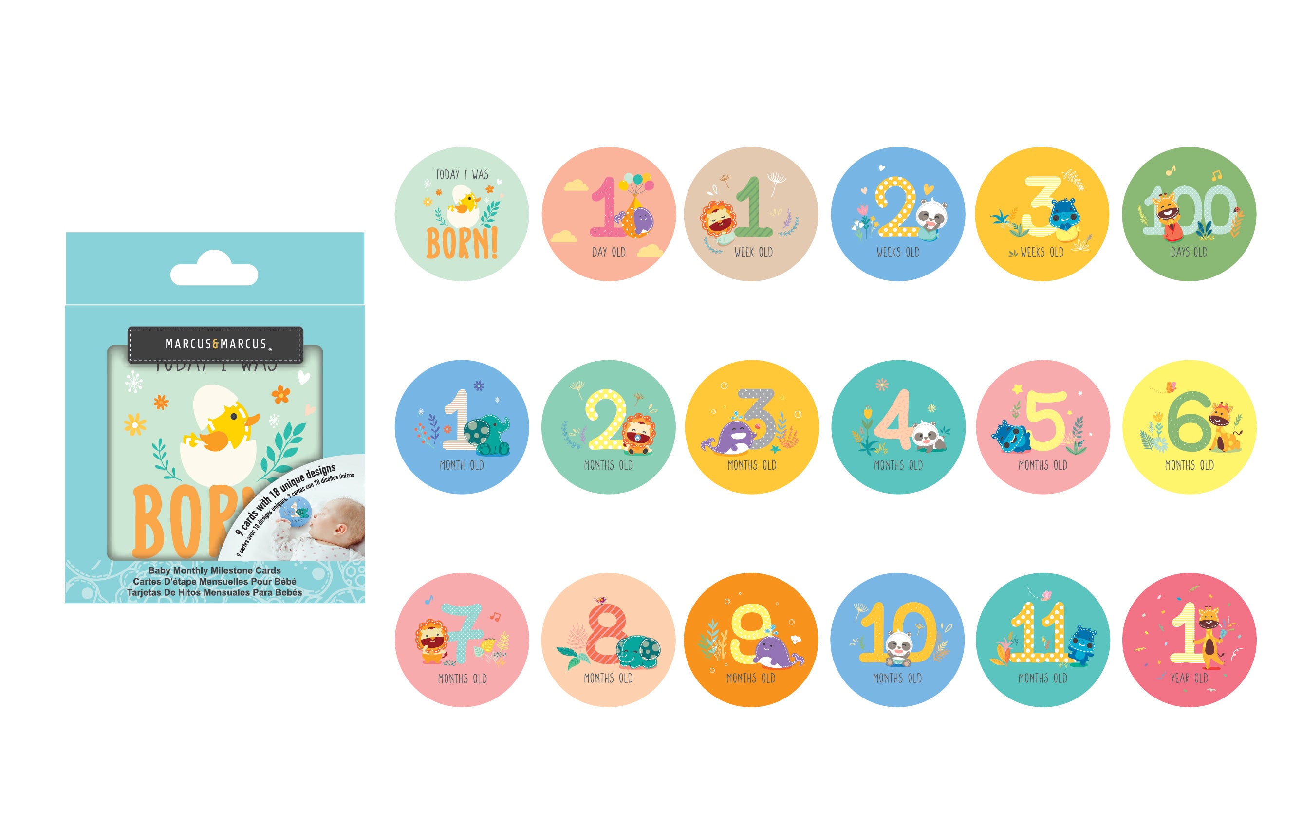 Baby Milestone Achievement Cards