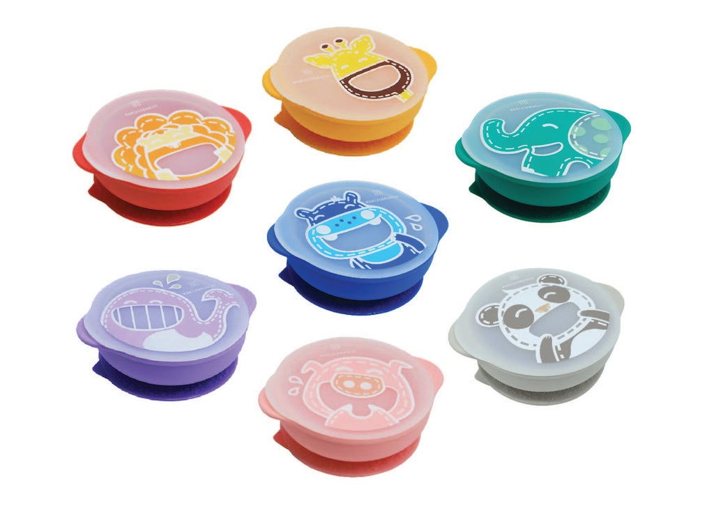 Marcus & Marcus Silicone Suction Bowls with Lid