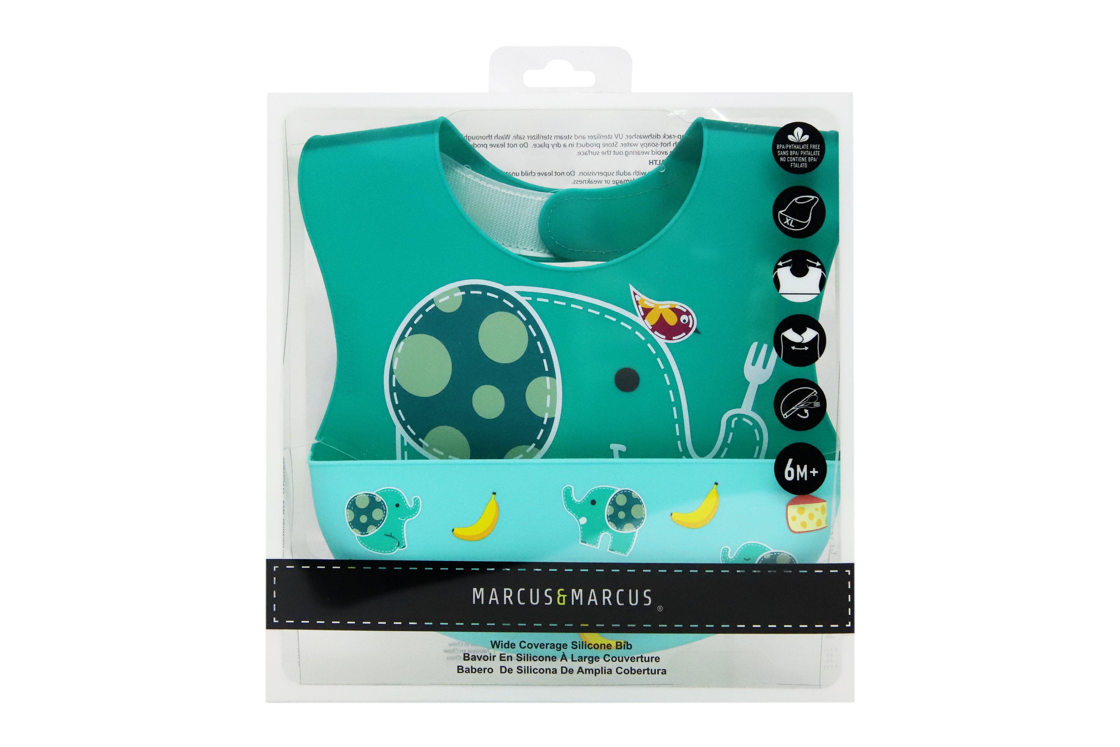 Marcus & Marcus Wide Soft Silicone Bibs
