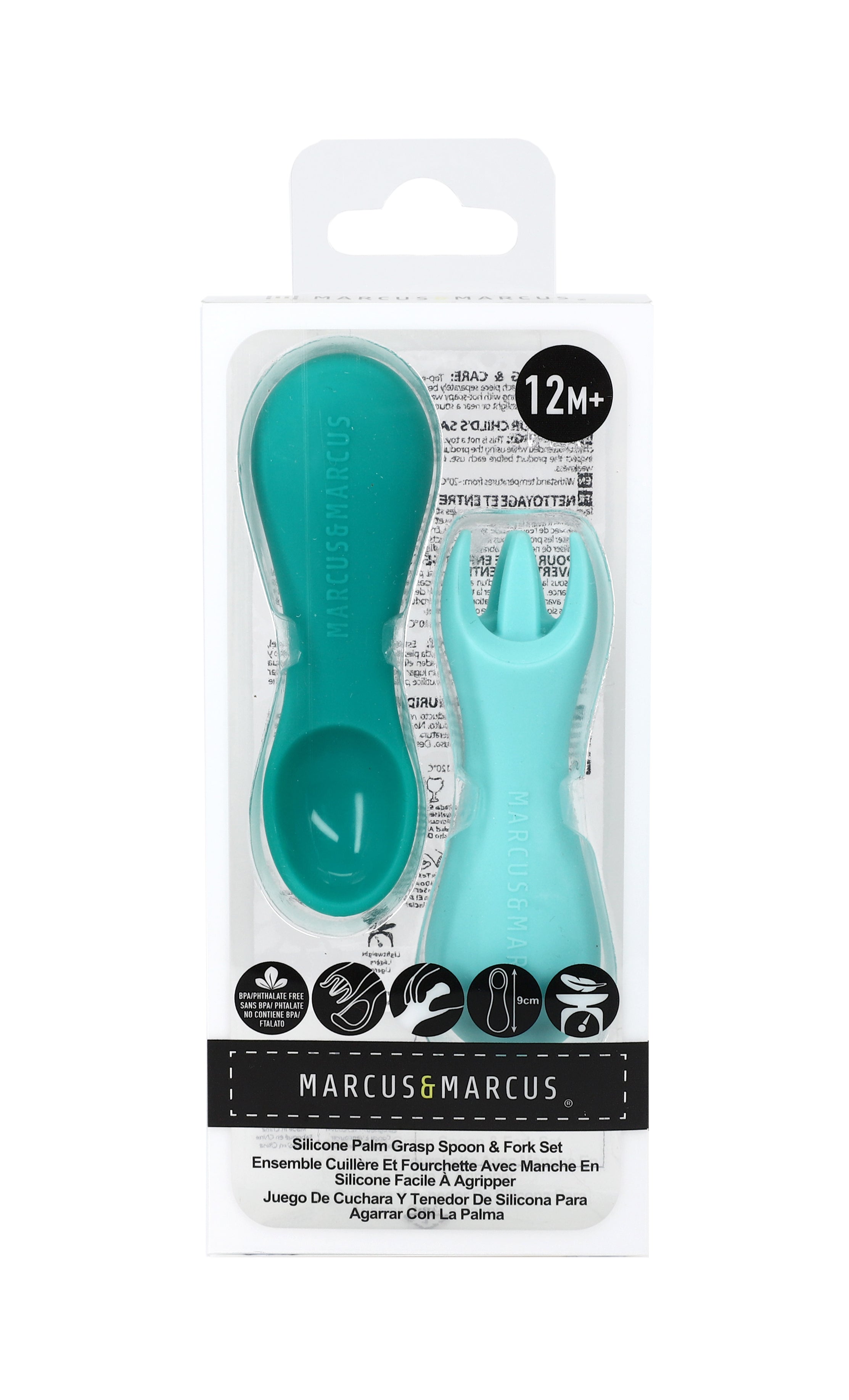 Marcus & Marcus Silicone Palm Grasp Spoon & Fork