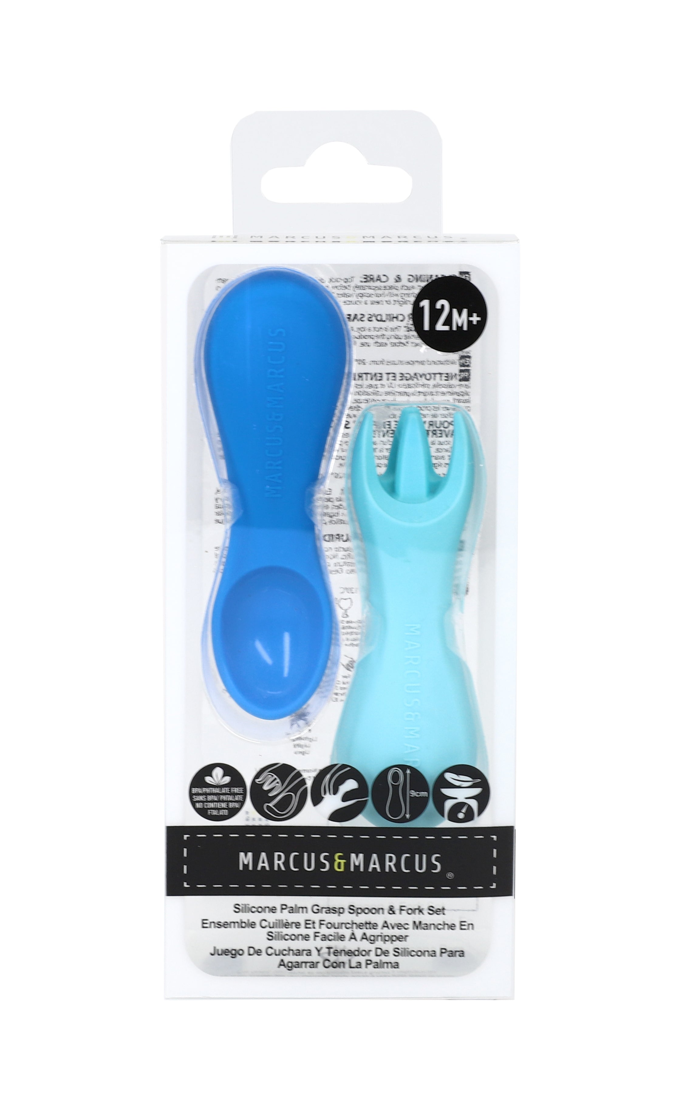 Marcus & Marcus Silicone Palm Grasp Spoon & Fork