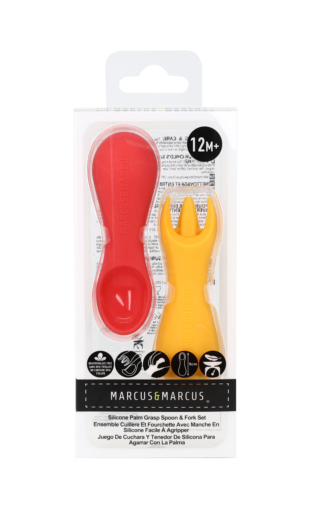 Marcus & Marcus Silicone Palm Grasp Spoon & Fork