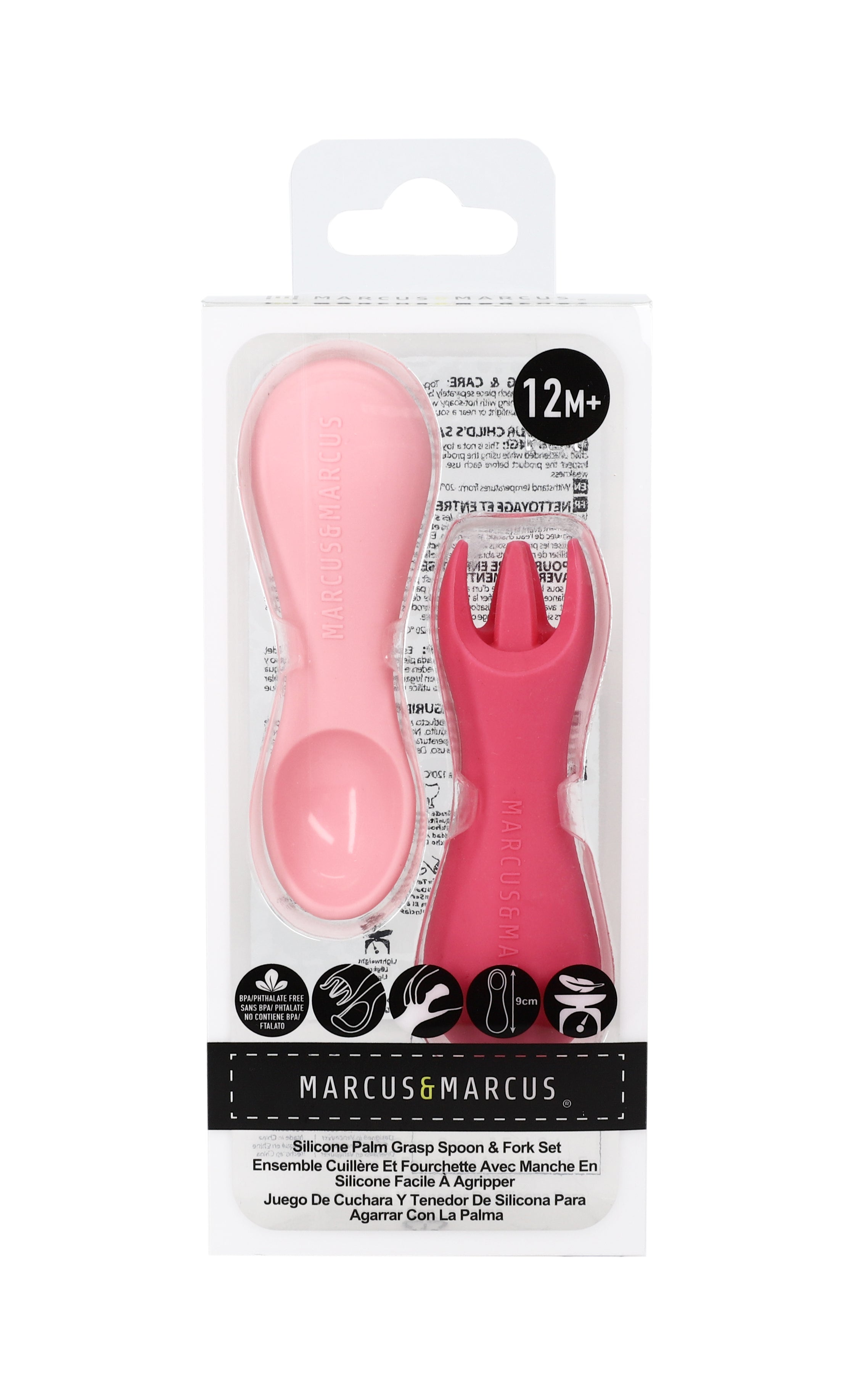 Marcus & Marcus Silicone Palm Grasp Spoon & Fork
