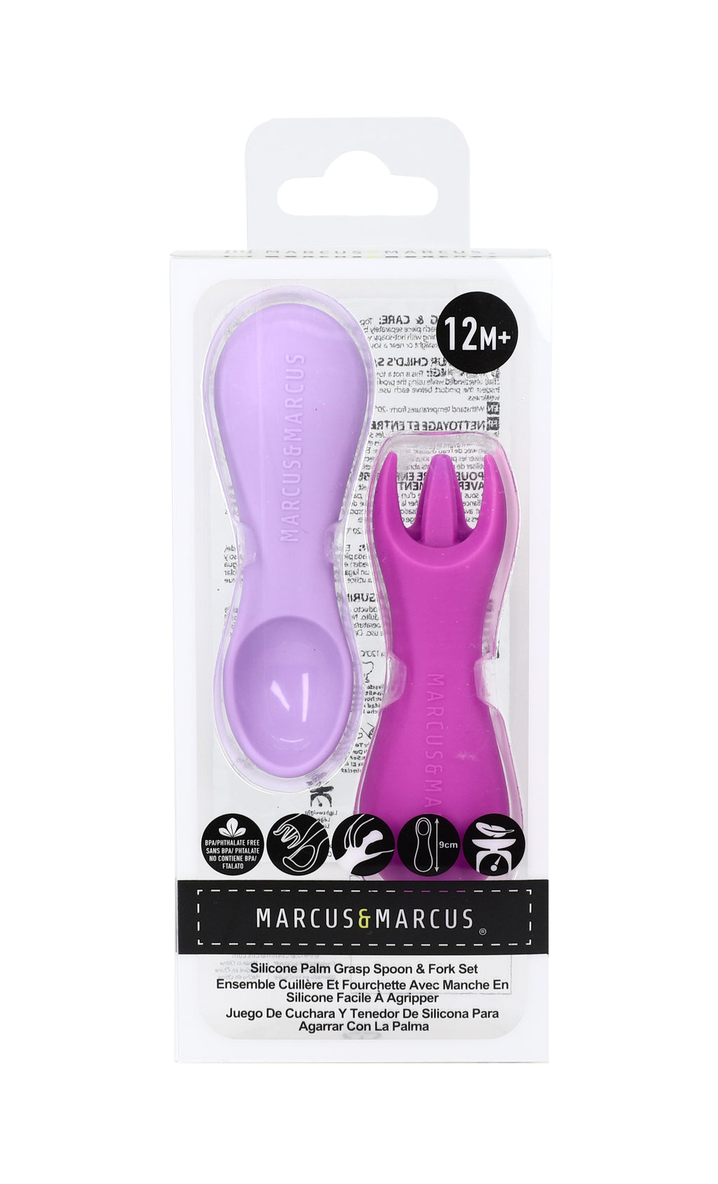 Marcus & Marcus Silicone Palm Grasp Spoon & Fork
