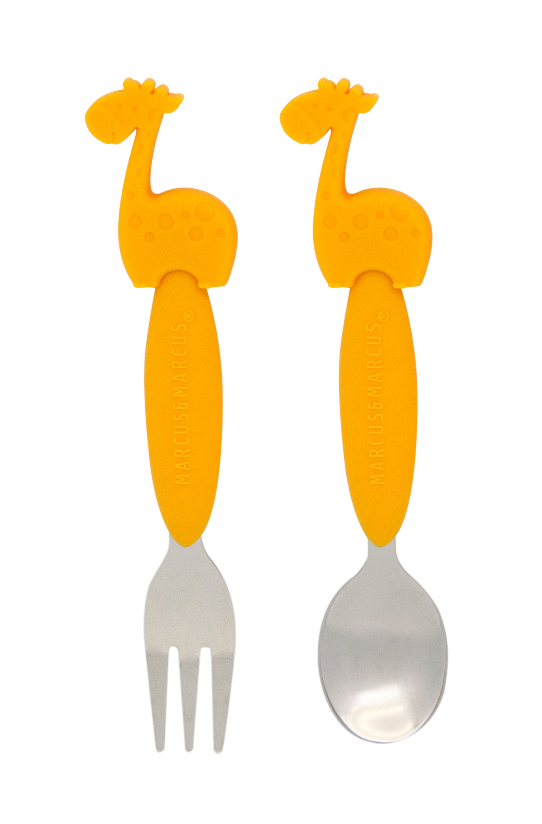 Marcus & Marcus Silicone Animal Fork & Spoon Sets