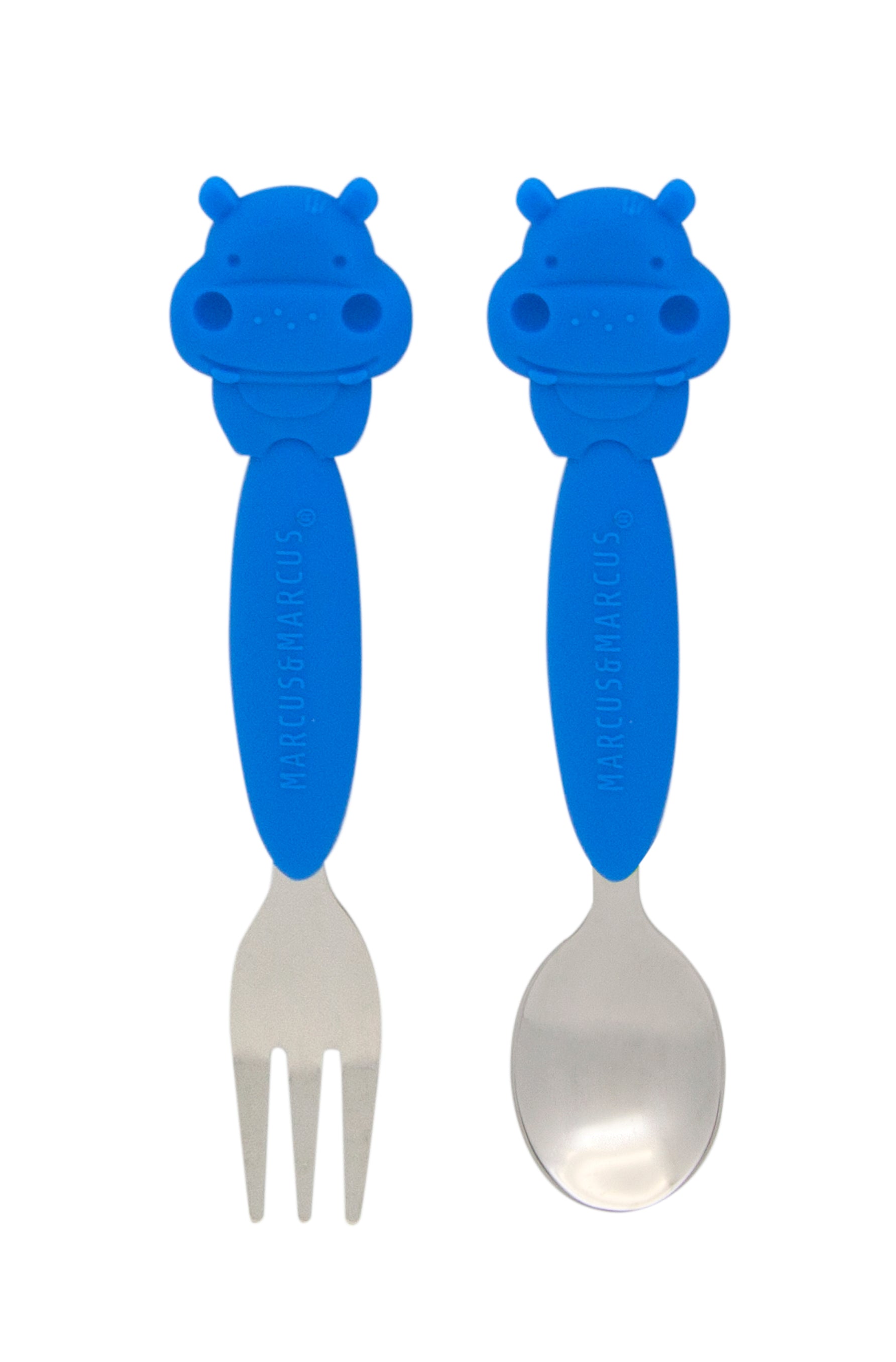 Marcus & Marcus Silicone Animal Fork & Spoon Sets