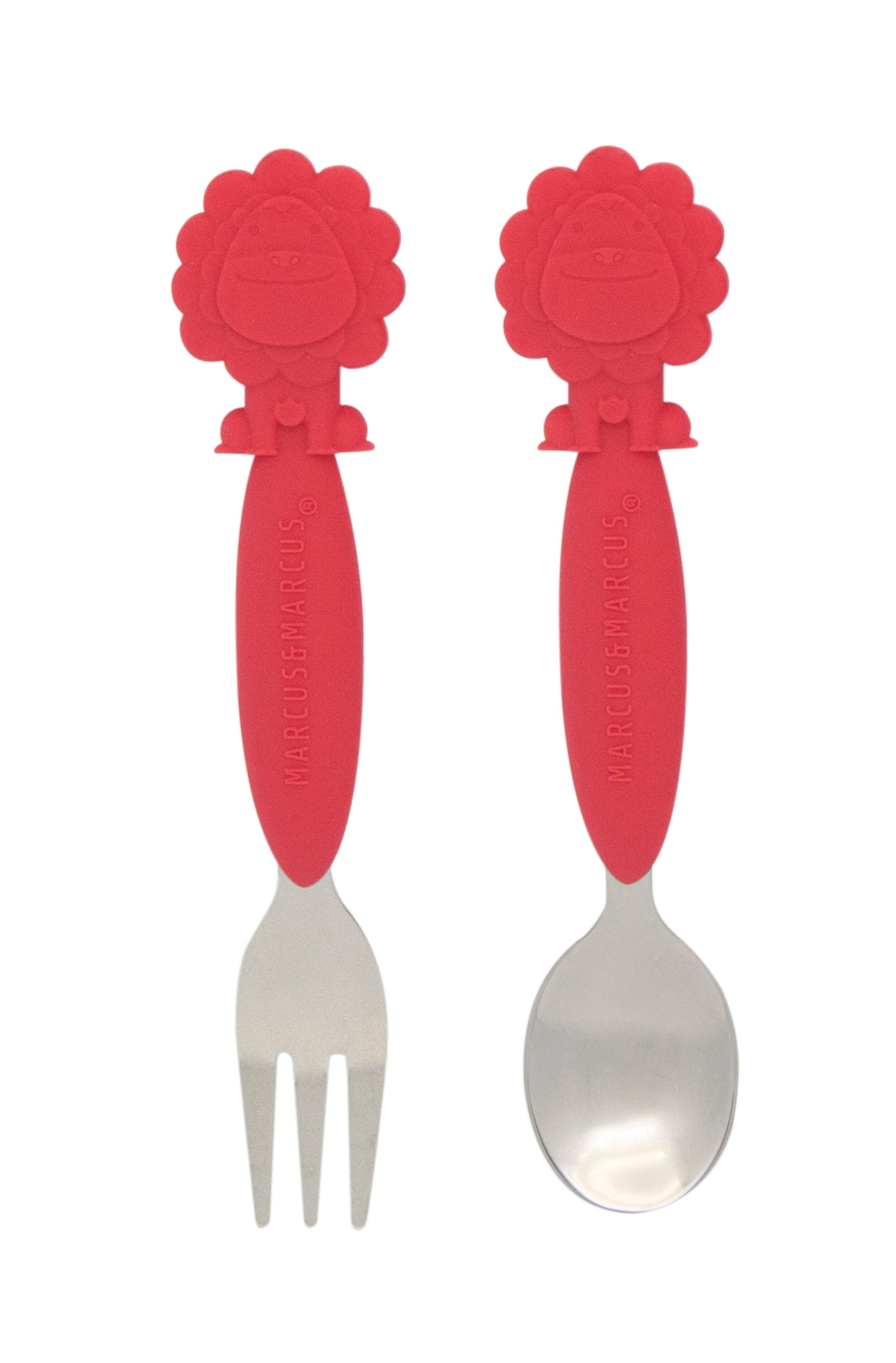 Marcus & Marcus Silicone Animal Fork & Spoon Sets