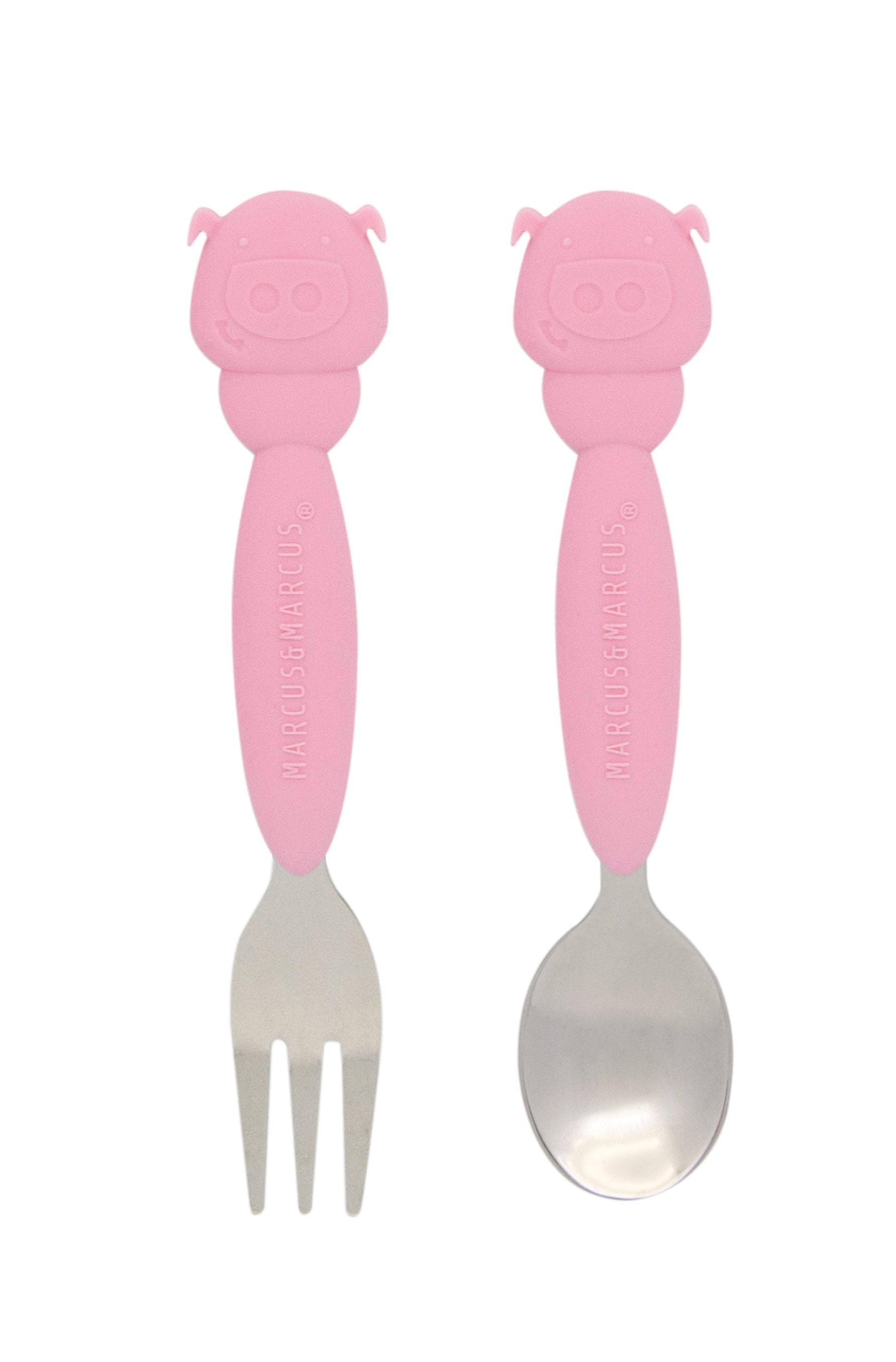Marcus & Marcus Silicone Animal Fork & Spoon Sets