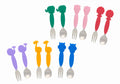 Marcus & Marcus Silicone Animal Fork & Spoon Sets