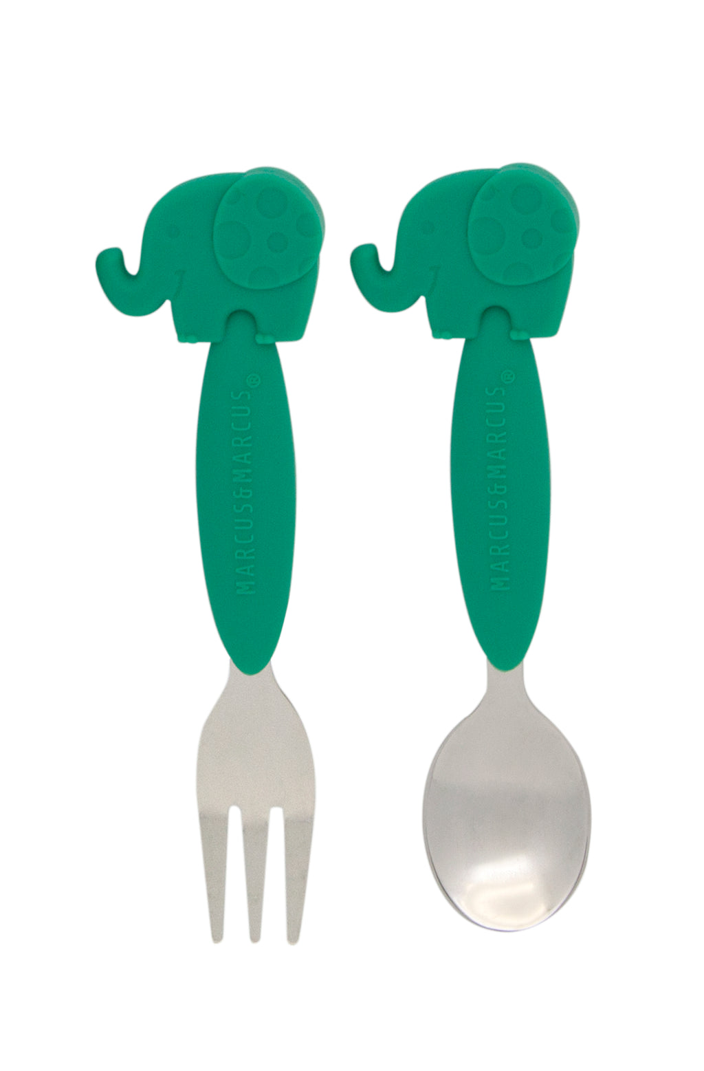 Marcus & Marcus Silicone Animal Fork & Spoon Sets