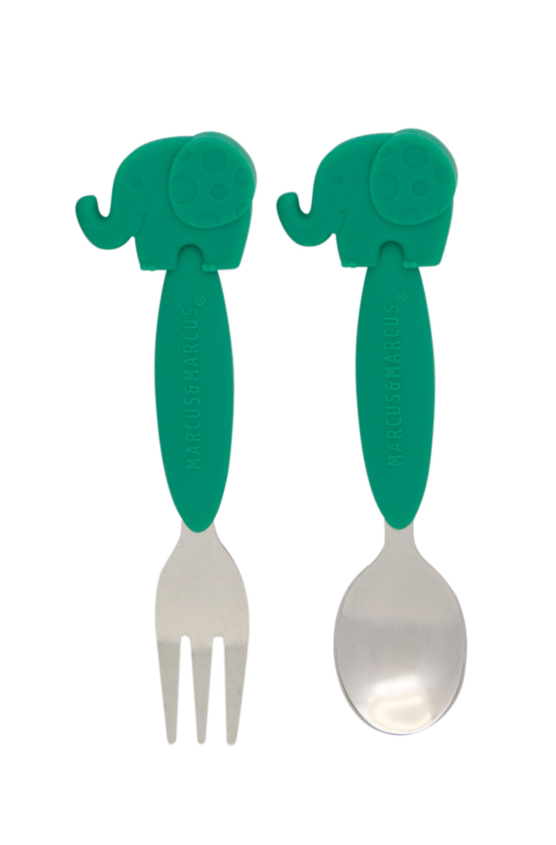 Marcus & Marcus Silicone Animal Fork & Spoon Sets