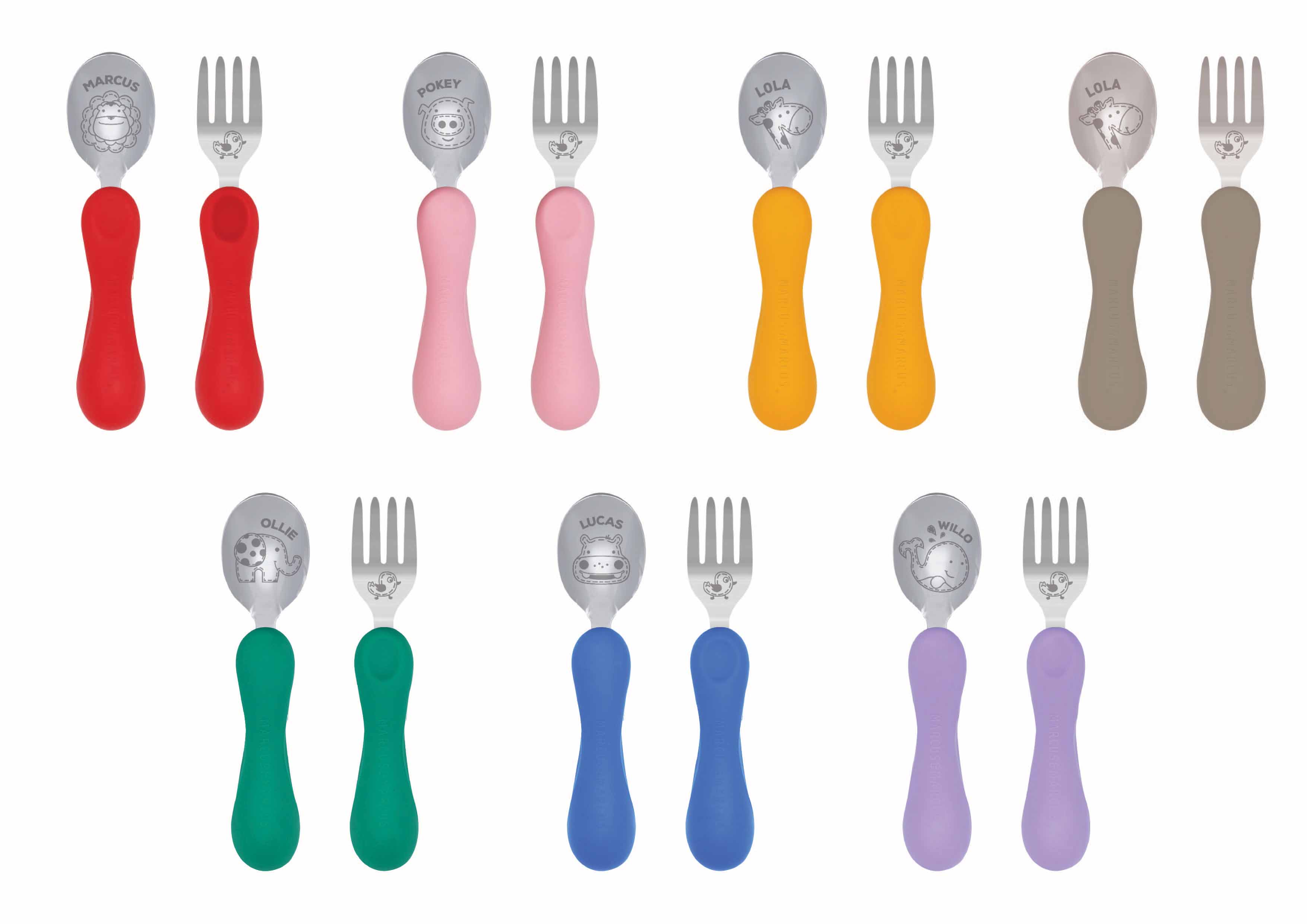 Marcus & Marcus Easy Grip Spoon & Fork Sets