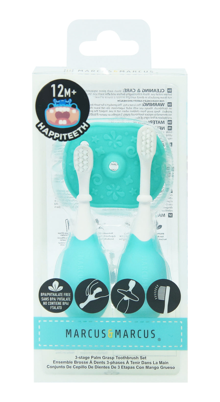 Marcus & Marcus 3-Stage Palm Grasp Toothbrush Sets