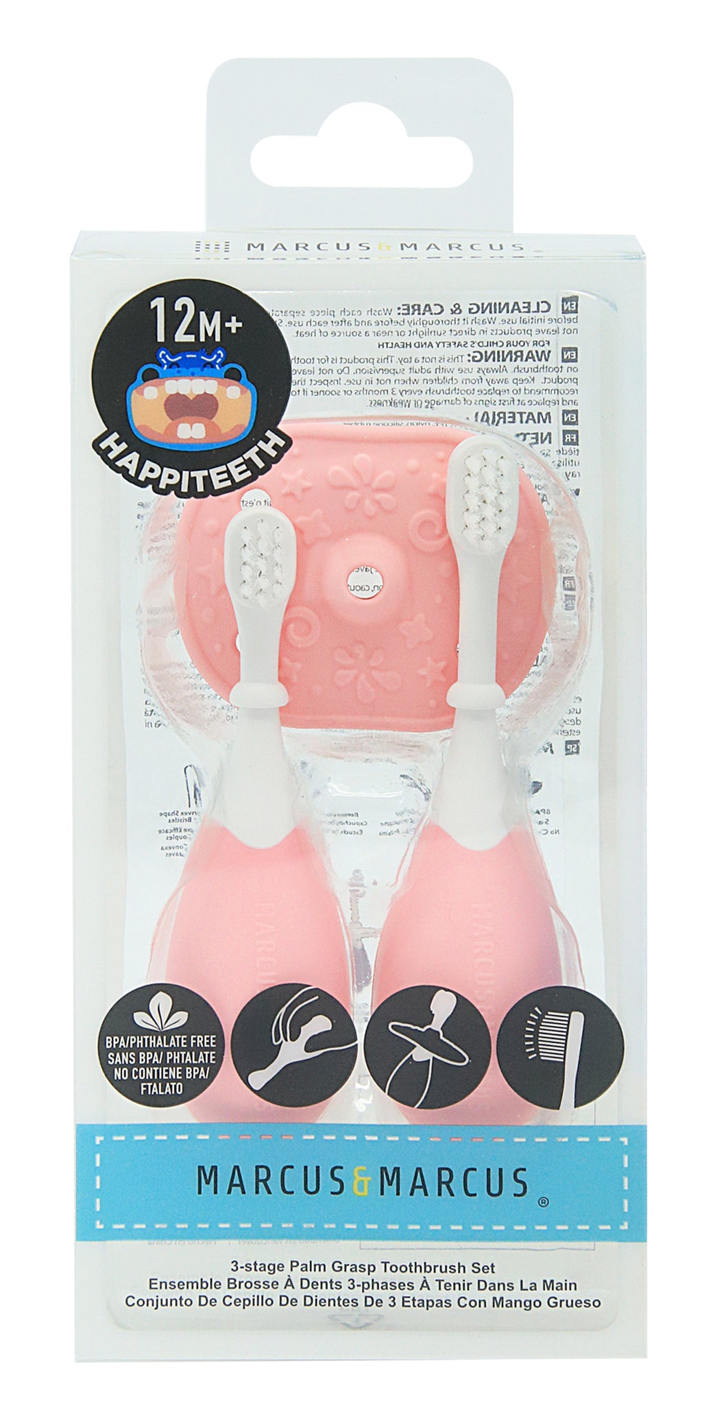 Marcus & Marcus 3-Stage Palm Grasp Toothbrush Sets