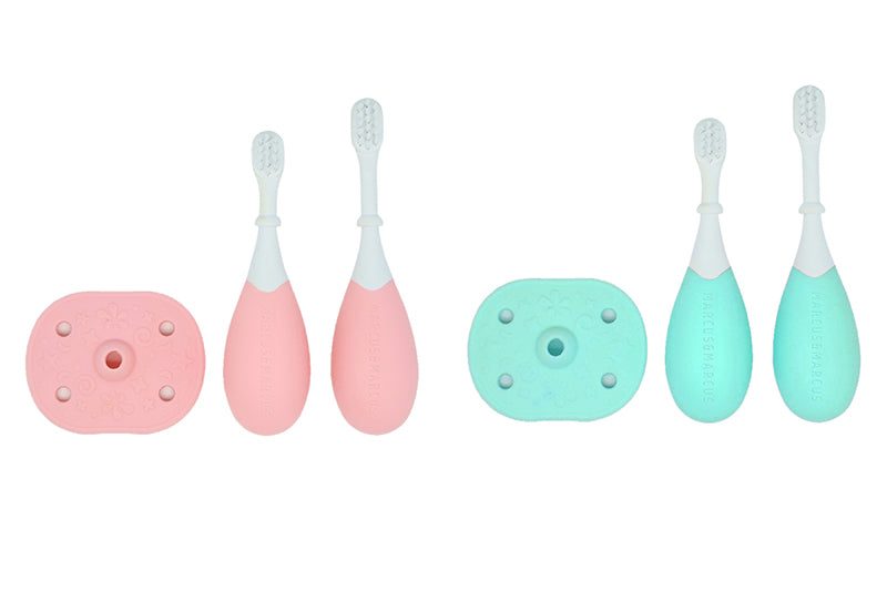 Marcus & Marcus 3-Stage Palm Grasp Toothbrush Sets