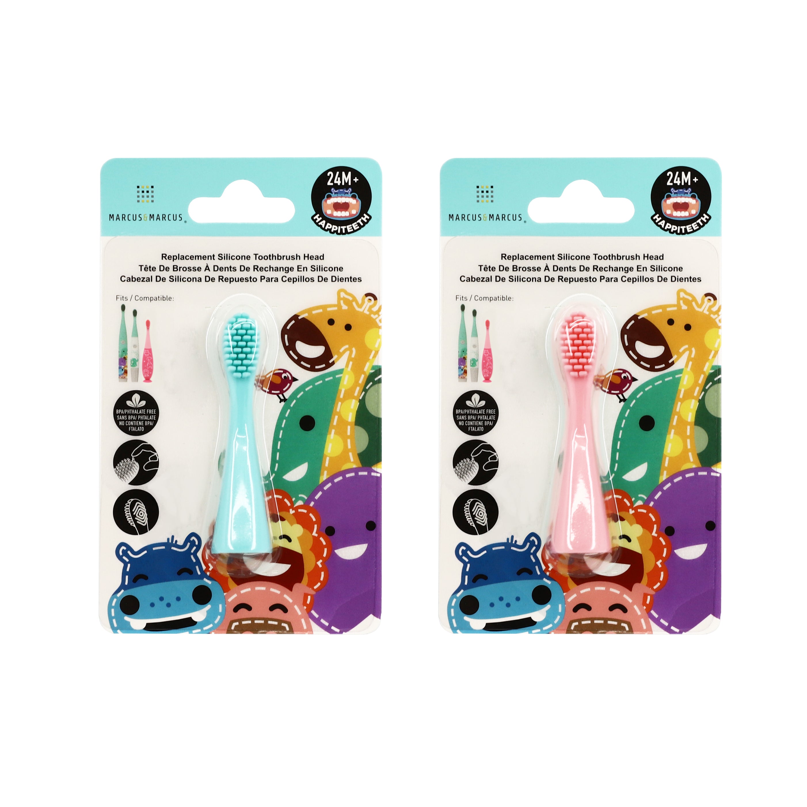 Silicone Toothbrush Replacement Heads
