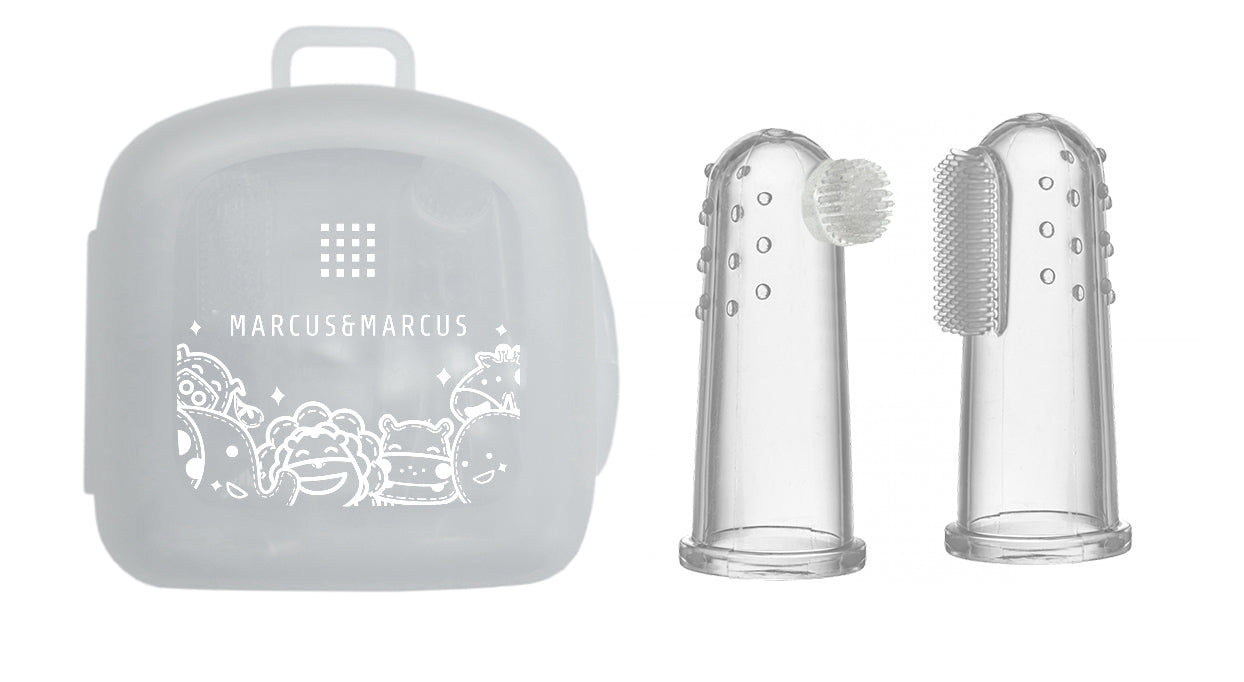 Marcus & Marcus Finger Toothbrush & Gum Massager Set