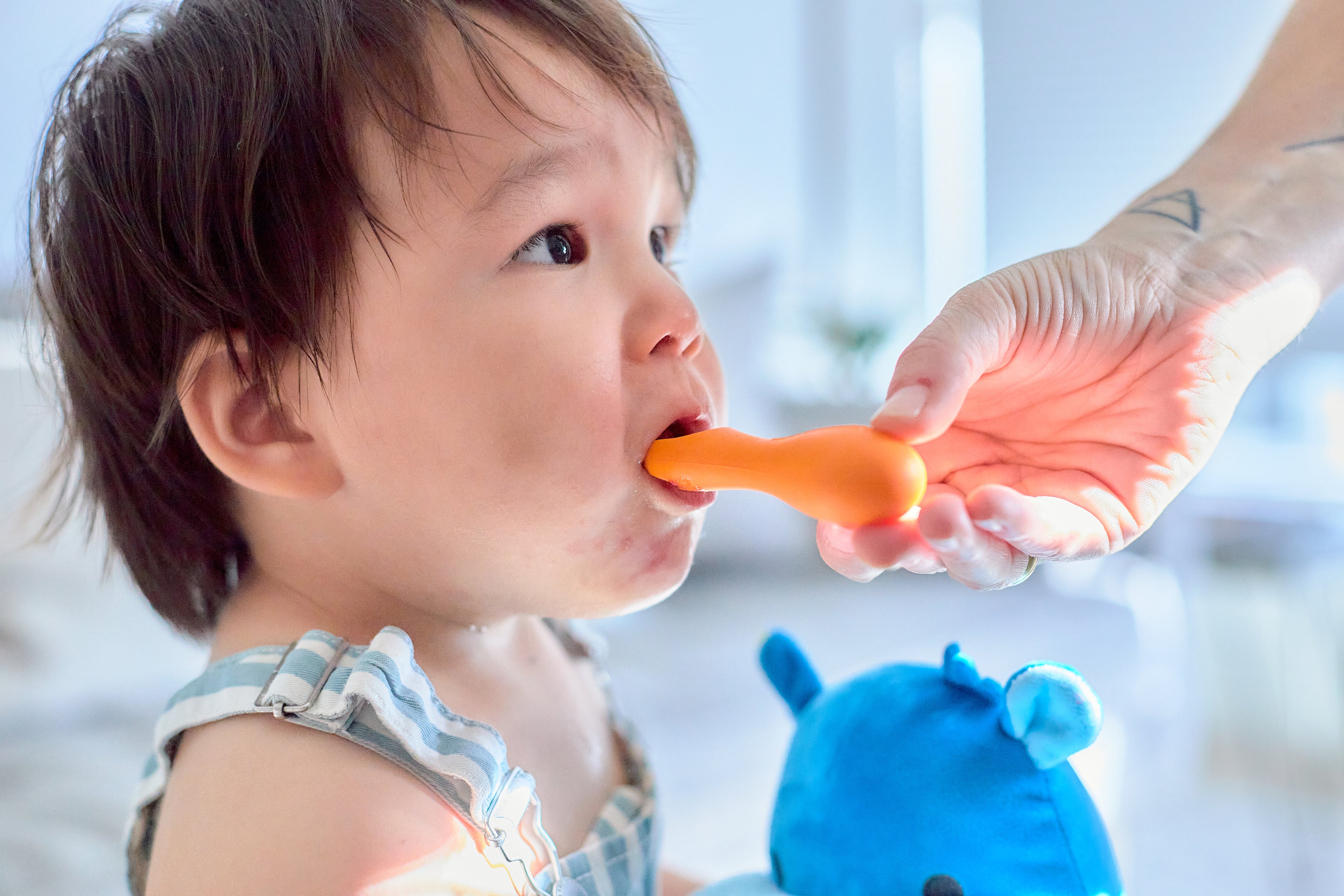 Marcus & Marcus Silicone Palm Grasp Spoon & Fork